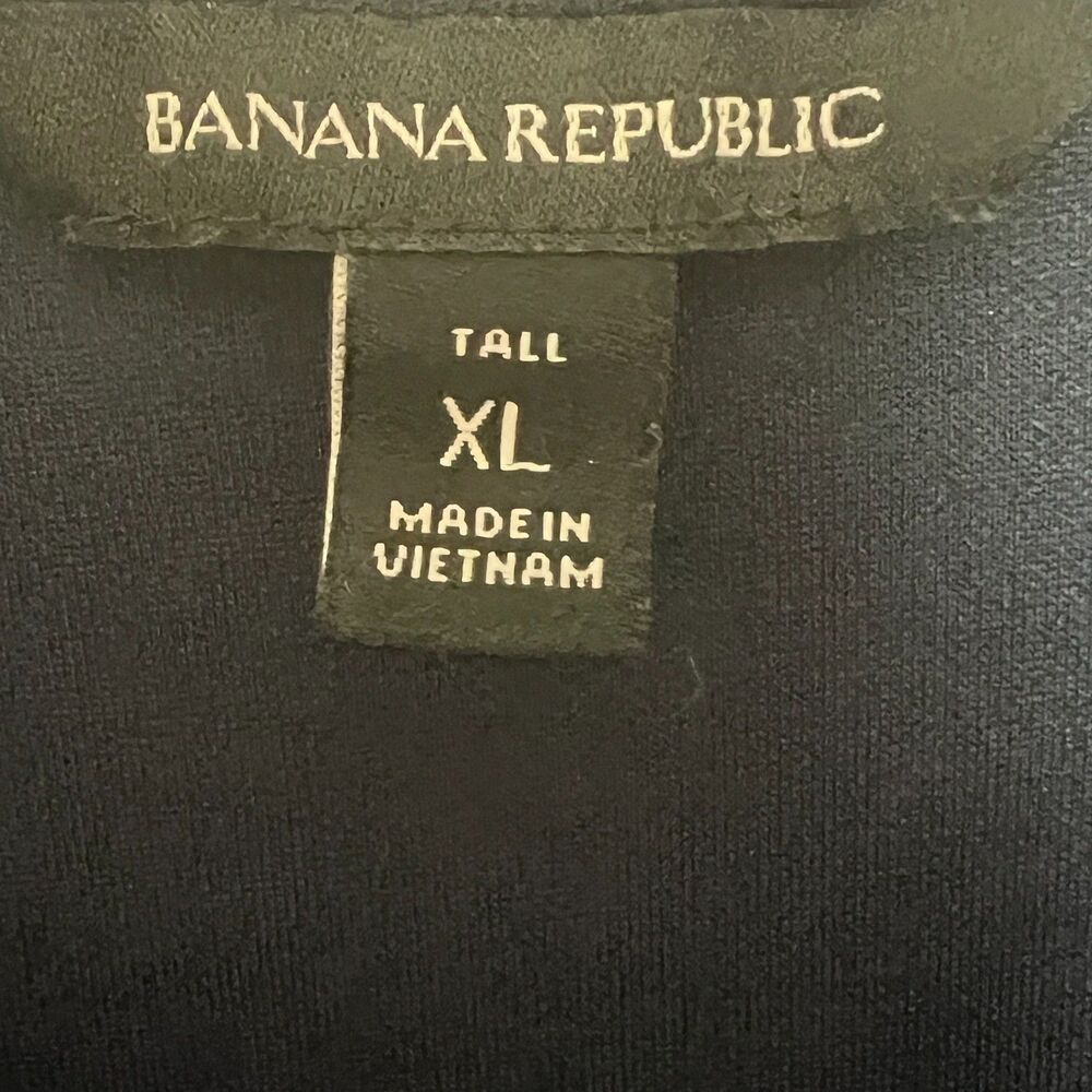 Banana Republic Dress XL Tall Blue Twist Front Sheath - Picture 6 of 9